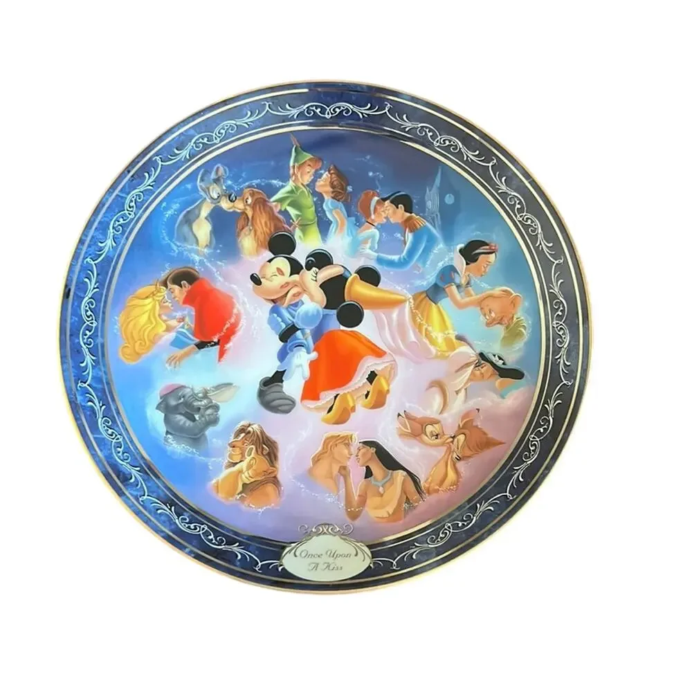 Vintage Disney Magical Moments Bradford Exchange First Issue Once Upon a Kiss